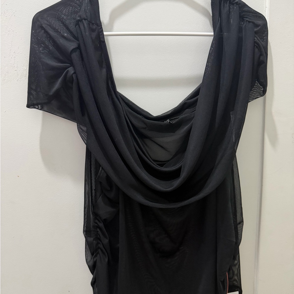 ASOS Black Sheer Top